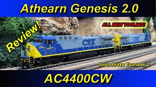 NEW Athearn Genesis 20  AC4400CW Detailed Review with Comparison Tsunami 2 DCC amp Sound [upl. by Ihcekn]