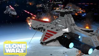 Epic Star Wars Empire at War Space Battles  Massive Cinematic Clone Wars Battle [upl. by Assirialc715]