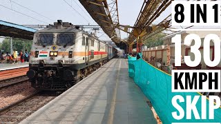 8 In 1  RAJDHANI DURANTO JANSHATABDI Skipping Faridabad New Town At 130 Kmph  Indian Railways [upl. by Aurelia725]