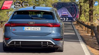 NEW S6 etron Avant 550hp  0100 kmh acceleration🏁  by Automann in 4K [upl. by Bentlee]