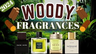 TOP 10 WOODY AROMATIC FRAGRANCES FOR MEN 2024  SMELL LIKE THE FOREST [upl. by Harve]