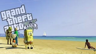 SURPRESA DA GANGUE AMENDOBOBO  Bob Esponja no GTA V MODS [upl. by Deland]