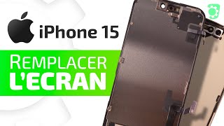 Comment changer lécran de liPhone 15  Tuto Bricophone [upl. by Dnamra582]