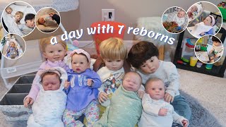 Day In the Life With ALL My Reborn Dolls  Sophias Reborns [upl. by Ahsenwahs329]