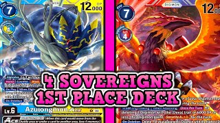 1st Place Locals SovereignDeva Deck Profile BT15 [upl. by Annoyk]