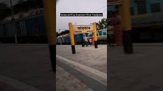 11072 Ballia  LTT Kamayani Exp departure from Nandgaon railway station [upl. by Vasili]