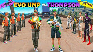 Evo UMP vs New Thompson on Factory Roof  Girls vs Boys  Gun Skin Challenge  Garena Free Fire [upl. by Sokem]