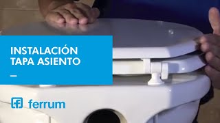 Como instalar una tapa asiento para inodoro Linea Espacio  Ferrum SA [upl. by Dett]