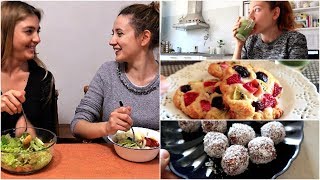 COSA MANGIO IN UN GIORNO 🌱VEGAN🌱 Insieme a GEMMA COCCA  Con cena crudistaigienista [upl. by Aleit]