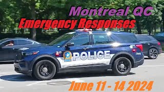 MONTREAL EMERGENCY RESPONSES JUNE 11  14 2024 [upl. by Chaworth917]