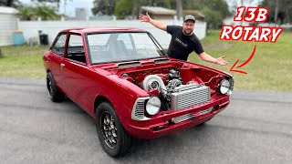 Introducing Wyatts New 1974 ROTARY Swapped Corolla [upl. by Egbert]