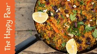 How to make Spanish Roasted Vegetable Paella  The Happy Pear Recipe [upl. by Harwin]