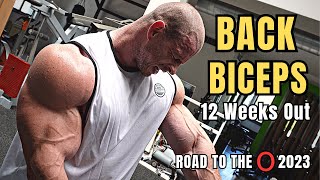 BACK amp BICEPS Workout  Road to the Olympia 2023  12 Weeks Out [upl. by Yajnas175]