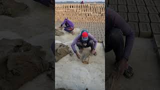 Best manual brick making process shorts [upl. by Etnoel]