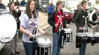 Bartlesville sends off varsity basketball team [upl. by Pass439]