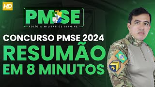 TUDO QUE VOCÊ PRECISA SABER SOBRE O CONCURSO DA PMSE EM 8 MINUTOS  SGT HUGO DIAS  HD CURSOS [upl. by Atinot]