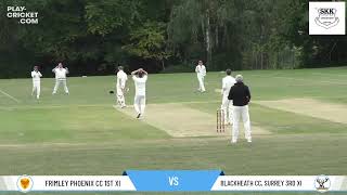 Frimley Phoenix CC 1st XI v Blackheath CC Surrey 3rd XI [upl. by Hgielac628]