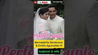 BERNADETTE SEMBRANO amp EMILIO AGUINALDO IV perfect couple shortsviral pinoyshowbiz trending [upl. by Rehnberg]