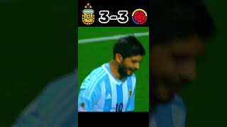 Argentina 🇦🇷 vs Colombia 🇨🇴🥶🔥 Penalty shootout  Copa America 2015 shorts football youtube [upl. by Dot]