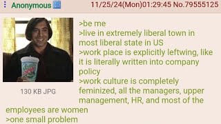 Anon Takes Advantage Of Feminist Workplace  4Chan Greentext [upl. by Ecinahs]