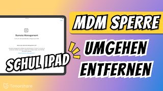 Schul iPad Sperre umgehen 2024 iPad Entfernte Verwaltung entfernen MDM umgehen [upl. by Neeloc]