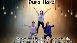 Duro Hard Line Dancechoreo Siti Kha Rince Mry Cintalia amp Ika Andila INA Demo Ani titiJuli [upl. by Adaline]