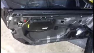 Mercedes SL500 R230 driver door panel and window regulator removal [upl. by Nnyleahs670]