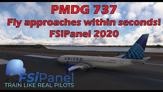 Master Your Landings in Seconds with FSiPanel  PMDG 737 Quick Approach ILS 31R at KJFK [upl. by Astraea]