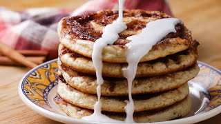 Cinnamon Roll Pancakes With Chloe Coscarelli [upl. by Eniksre]