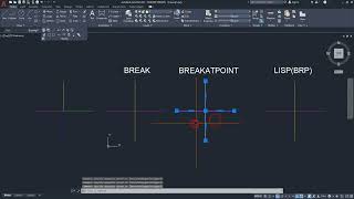 AUTOLISP PARA AUTOCAD BREAK AT POINT LuisCardenas ingenieriafacil ingenieriacivil CAD autolisp [upl. by Atinnod]