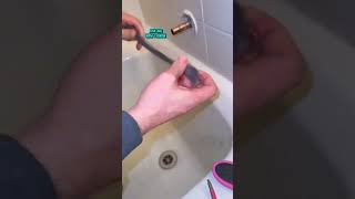 How to fix a tub that leaks when you’re showering fyp plumbing handyman [upl. by Gitlow]