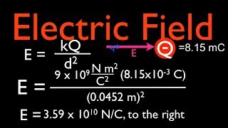 Electric Field 2 of 3 Calculating the Magnitude and Direction of the Electric Field [upl. by Keviv126]