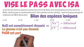 310A Annale corrigée du PASS Solutions aqueuses concentration en EqL PASS PACES LAS médecine [upl. by Dlorah]