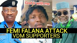 BIG WAHALA FOR FEMI FALANA AS SUPPORTERS ATTACK ANGRY NIGERIA WHO DISGRACE HIM FOR FGHTING VDM [upl. by Ueik35]