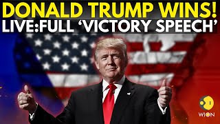 US Election Results LIVE US President Donald Trump Victory Speech  US Election Result  US News [upl. by Barling]