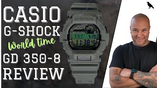 Casio GSHOCK GD3508 World Time Watch Review Best affordable GSHOCK for the Money [upl. by Ahsakat]