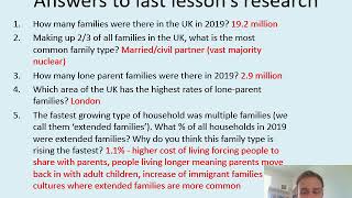 TOPIC 3 THE SOCIOLOGY OF FAMILIES  The Nuclear Family  Cereal Packet Family [upl. by Purity]