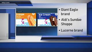 Recall Ice cream bars sold at Giant Eagle ALDI could be contaminated [upl. by Regine]