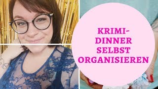 Krimi Dinner selbst veranstalten  DIY  Frau Farbenfroh [upl. by Asyl633]