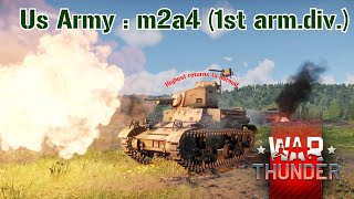 Warthunder  Enemy Destruction Moment  US Army M2A4 1st Arm Div [upl. by Michigan]