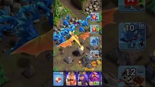 300 Housing Level 1 Air Troops Vs Golden Dragon 🤯🔥 clashofclans coc shorts goldendragon viral [upl. by Oirasor]