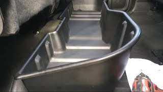 Under seat storage box for 2017 GMC Sierra crew cab [upl. by Skiba]