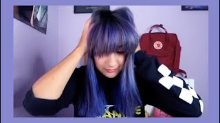 Coloring My Hair with LOréal Colorista Indigo and Blue  Norelle [upl. by Ayetal]