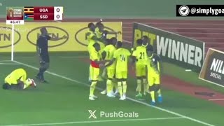 Bevis Mugabi Goal Uganda vs South Sudan 10 Goals and Highlights Africa Cup of Nations [upl. by Xenophon]