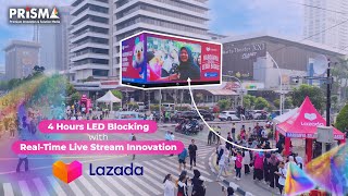 Lazada  LED Blocking amp RealTime Live Stream at LED Djakarta Theater [upl. by Barbi]