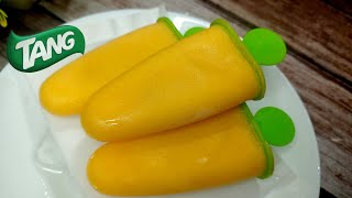 Tang popsicles Tang mango ice candy recipe Tang powder ice cream  How to make Tang ice cream [upl. by Yerhcaz339]