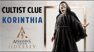 How to Get the Cultist Clue in Korinth Korinthia  ASSASSINS CREED ODYSSEY Cultist Clue Location [upl. by Pebrook]