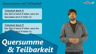 Quersumme und Teilbarkeit durch 3 9 und 6  Ziffernsumme [upl. by Nered371]