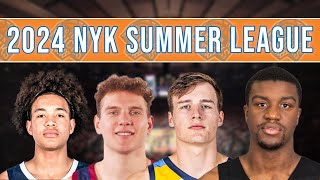 2024 NYK SUMMER LEAGUE PREVIEW  PACOME THE REAL DEAL  KOLEK VS ROKAS  BACKUP CENTER [upl. by Kanter]