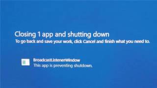 How to fix BroadcastListenerWindow preventing shutdown [upl. by Nirrol]